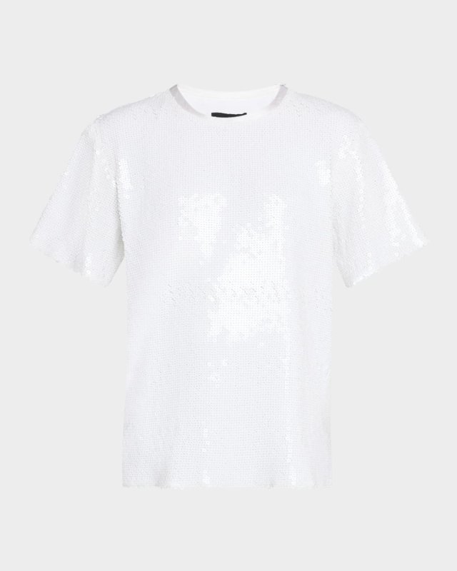 Short-Sleeve Sequined T-Shirt